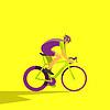 cyclist on bike; biker and bicycling; spo