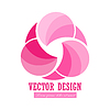 Vector clipart: abstract icon, template for logo, emblem or brand,