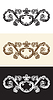 Vector clipart: Set of vintage hand drawing design element