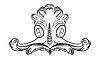 Vector clipart: Engraving vintage design element black line