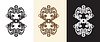 Vector clipart: Ornate motifs calligraphy swirl