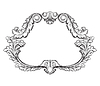 Vector clipart: Hand drawing filigree flourish frame