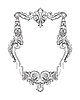Vector clipart: Scroll frame abstract vintage