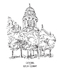 Vector clipart: Berlin Cathedral in Germany