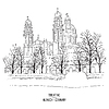 Vector clipart: Theatine Church in Munich