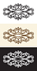 Vector clipart: Baroque design elements set of