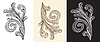 Vector clipart: Set of scroll hand drawing design elements