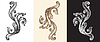 Vector clipart: Hand drawing monogram and design element