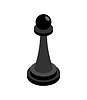 Vector clipart: Pawn Chess piece . Piece for playing chess