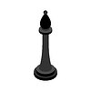 Vector clipart: Elephant Chess piece . Piece for playing chess