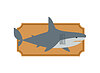 Vector clipart: Trophy Fish On Board . Fish interior decor