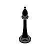 Vector clipart: Elephant Chess piece . Piece for playing chess