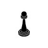 Vector clipart: Pawn Chess piece . Piece for playing chess