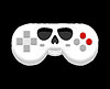 Vector clipart: Skull Joystick. Bone Gamepad. Monster Game