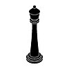 Vector clipart: Queen Chess piece . Piece for playing chess