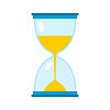 Vector clipart: Sandglass . Glass sand clock