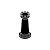 Vector clipart: Rook Chess piece . Piece for playing chess