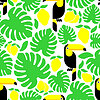 Toucan pattern seamless. tropical bird background. | Stock Vector Graphics