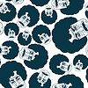 Vector clipart: Grandpa portrait pattern seamless. Grandfather