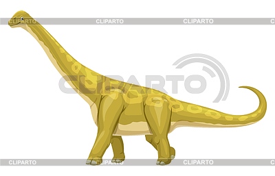 Titanosaur dinosaur cute cartoon character | Stock Vector Graphics |ID 7486407
