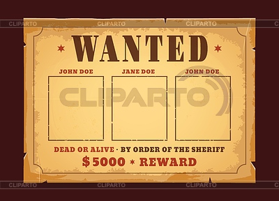 Banner Western wanted con banner vintage de recompensa | Ilustración vectorial de stock |ID 7557415