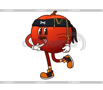 Marinero pirata nectarina fruta personaje maravilloso | Ilustración vectorial de stock |ID 7648334