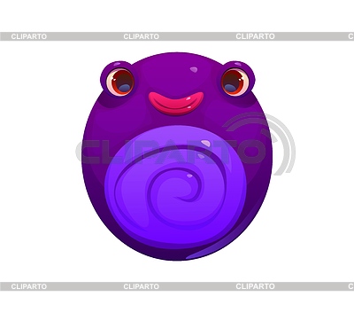Dígito de fuente de personaje de monstruo extraño 0 cero | Ilustración vectorial de stock |ID 7649423