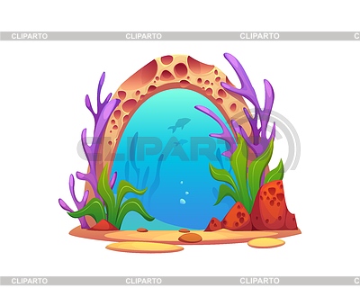 Game magic underwater sea portal, gate, door frame | Stock Vector Graphics |ID 7651035