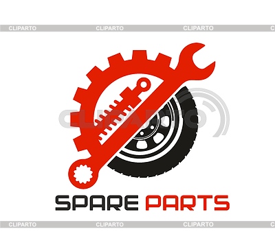 Auto mechanic, car spare parts business icon | Stock Vector Graphics |ID 7651209