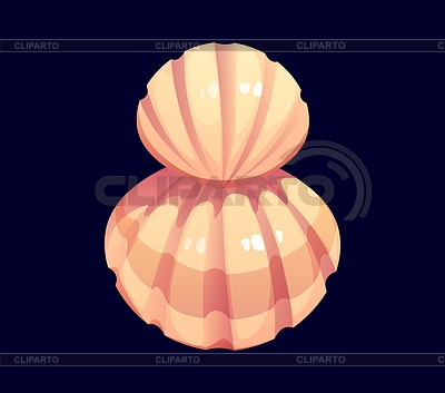 Fuente de dibujos animados Reef seashell digit 8 eight | Ilustración vectorial de stock |ID 7652040