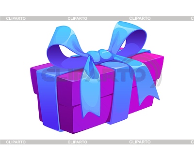 Caja de regalo navideña de dibujos animados y cumpleaños | Ilustración vectorial de stock |ID 7655703