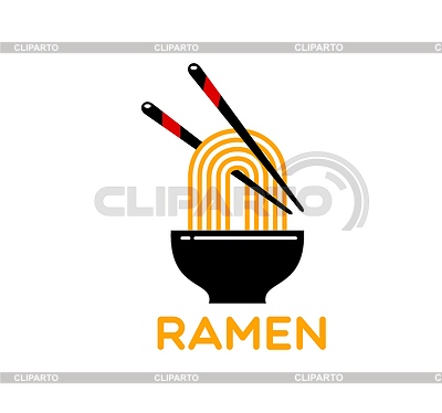 Ramen noodles icon for Japanese Asian cuisine | Stock Vector Graphics |ID 7655831