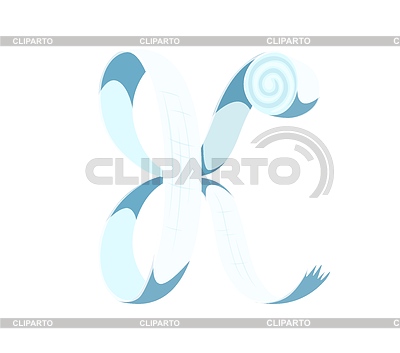 Medicine cartoon font bandage roll letter K | Stock Vector Graphics |ID 7655851
