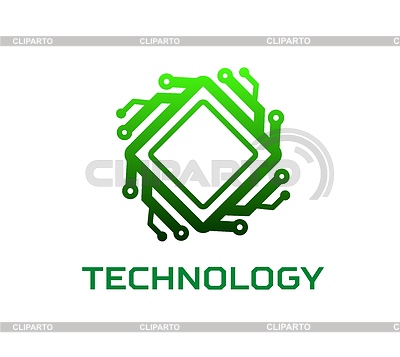 Icono de chipset de chip de computadora, tecnología digital AI | Ilustración vectorial de stock |ID 7655875