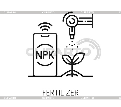 Roboter smart Farm Symbol der Landwirtschaft Dünger | Stock Vektorgrafik |ID 7658797