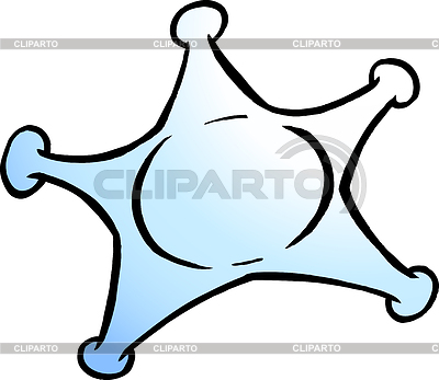 Karikatur Sherif Star Symbol | Stock Vektorgrafik |ID 6511805