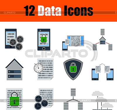 Daten-Icon-Set | Stock Vektorgrafik |ID 7107515