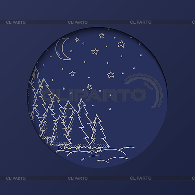 Navidad y Año Nuevo de tarjetas de felicitación | Ilustración vectorial de stock |ID 6018374