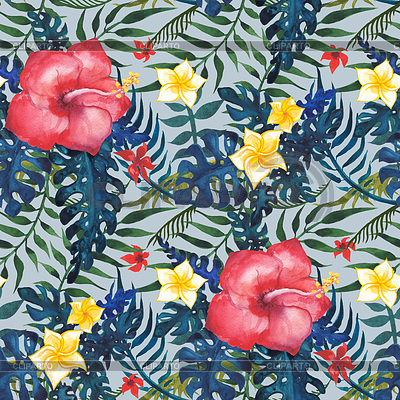 Tropical seamless pattern | High resolution stock illustration |ID 6340798
