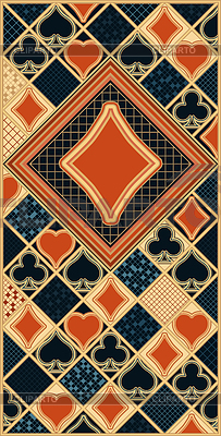 Poker diamonds Art deco card, vector illustration | Stock Vector Graphics |ID 7650449