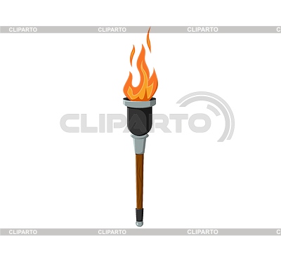 Antorcha pirata de dibujos animados. herramienta de dibujos animados | Ilustración vectorial de stock |ID 7540510