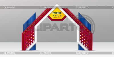 Exhibition event arch realistic structure | Stock Vector Graphics |ID 7635701