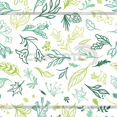 Patrón de Resorte de Bosquejo Ecológico | Ilustración vectorial de stock |ID 7343546