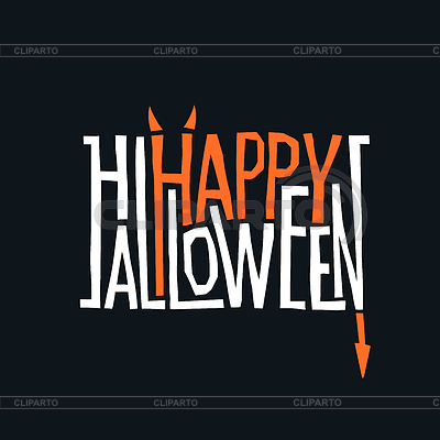 Happy Halloween logotype design. Abstract | Stock Vector Graphics |ID 6366029