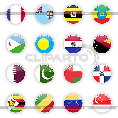 Flags set of world | Stock Vector Graphics |ID 7176707