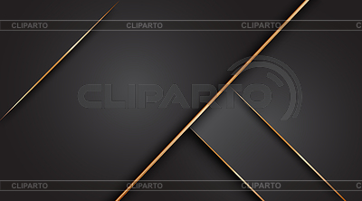 Fondo abstracto negro con líneas doradas | Ilustración vectorial de stock |ID 7246285
