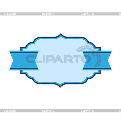 Abzeichen mit Schleife. Dekorative abstrakte Banner | Stock Vektorgrafik |ID 7634439