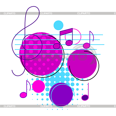 Fondo con notas musicales. Resumen para fiesta o | Ilustración vectorial de stock |ID 7649467