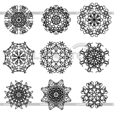 Ronda ornamental modelo geométrico | Ilustración vectorial de stock |ID 5232569