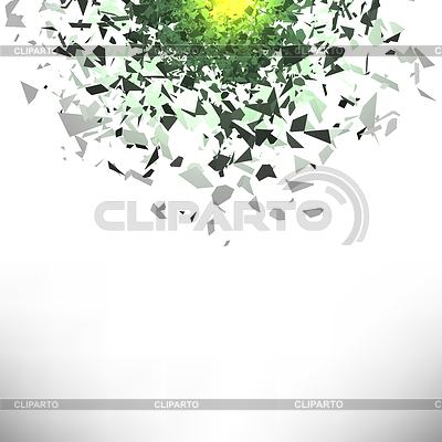 Explosión de Nube Gris Piezas de la mosca en el Aire | Ilustración vectorial de stock |ID 5931972